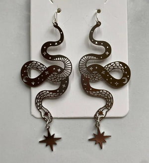 Celestial Snake Earrings